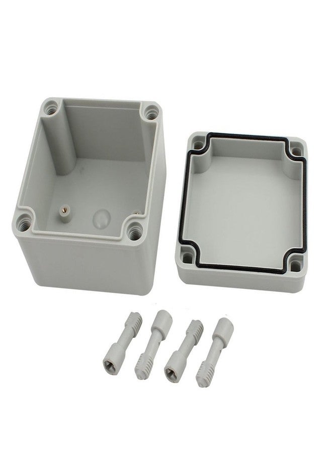 YXQ 100 x 100 x 75mm Electrical Project Case Junction Box IP65 Waterproof ABS DIY Power Outdoor Enclosure Gray (4 x 4 x 3 inches) - Image 2