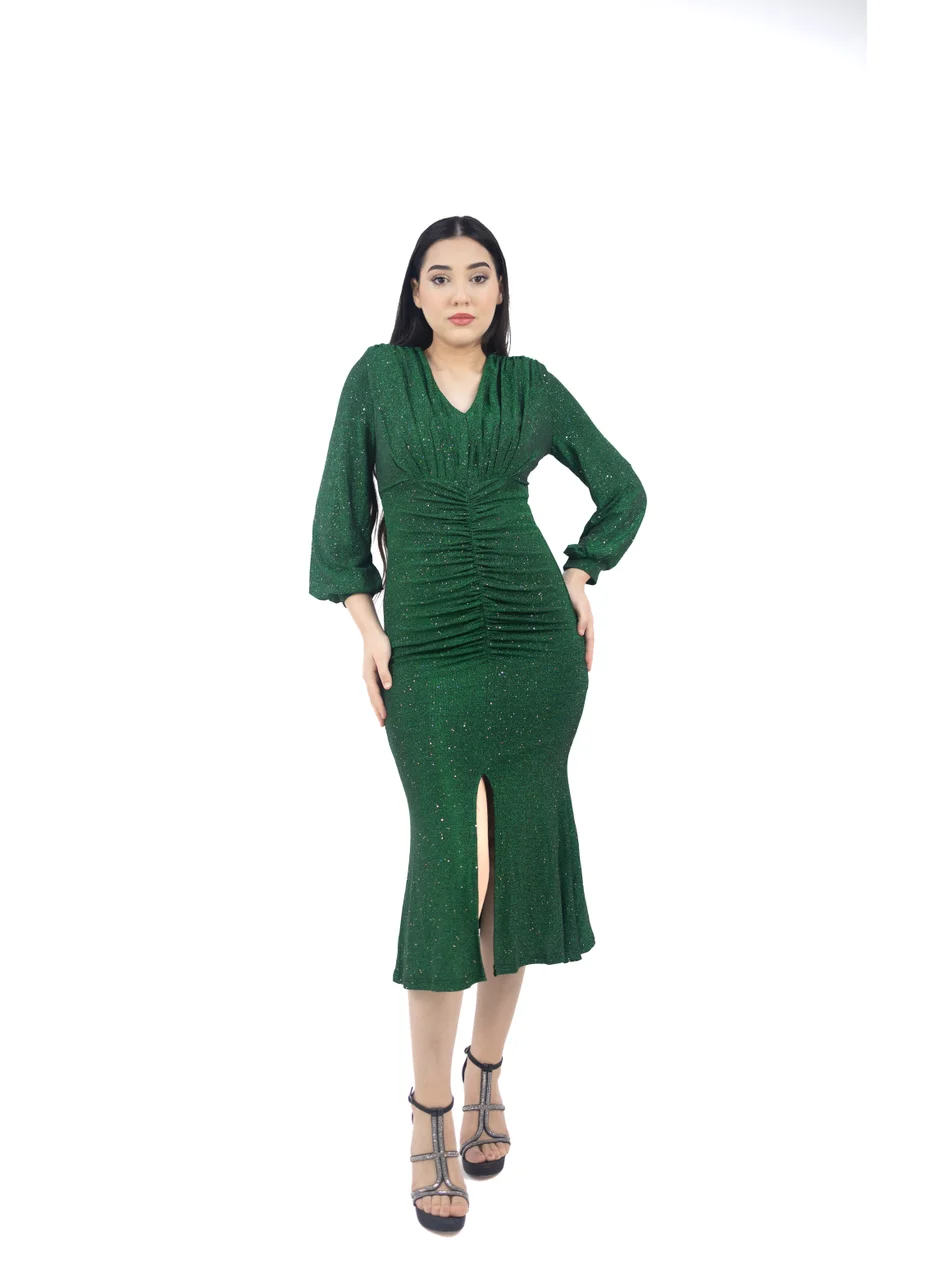 ان لاف Embroidered Rose Lily Dress