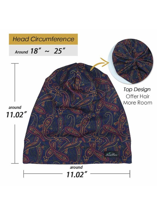FocusCare Night Cap,Satin Lined Adjustable Frizzy Hair Women Sleeping Extra Large - Image 5