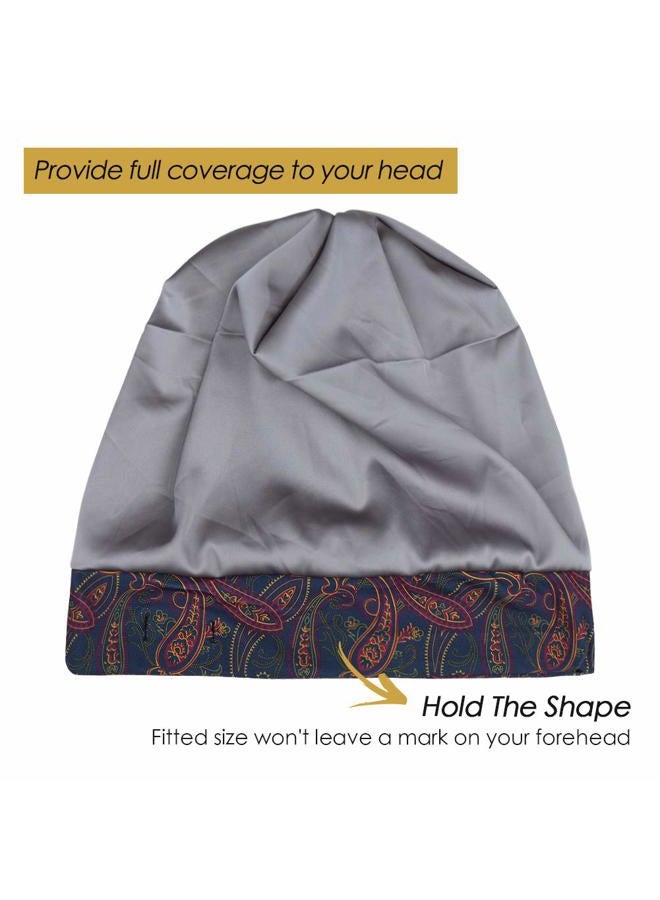 FocusCare Night Cap,Satin Lined Adjustable Frizzy Hair Women Sleeping Extra Large - Image 2