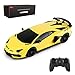 RASTAR Lamborghini Remote Control Car 124 RC Lamborghini Aventador SVJ RC Model Toy Car Yellow - Image 3