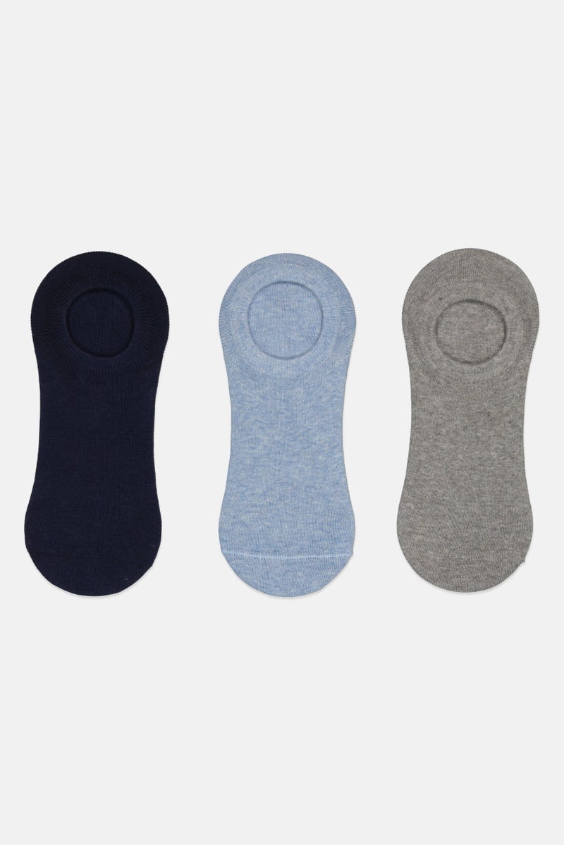 RBX Men 3 Pair Solid Ankle Socks, Multicolor  - Image 4