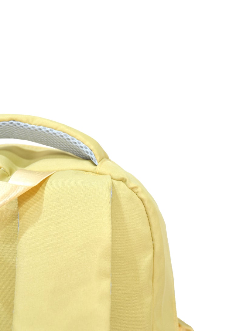 FUERCHEN High quality nylon school backpack for girls and boys, Yellow - Image 4