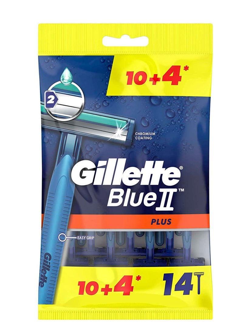 BLUE II  PlUS Men Disposable Razors 14 Count - pzsku/Z7A39C47E1FAA6924AD18Z/45/_/1668357875/f07f5af8-934a-44f4-8684-2c715a8fca72