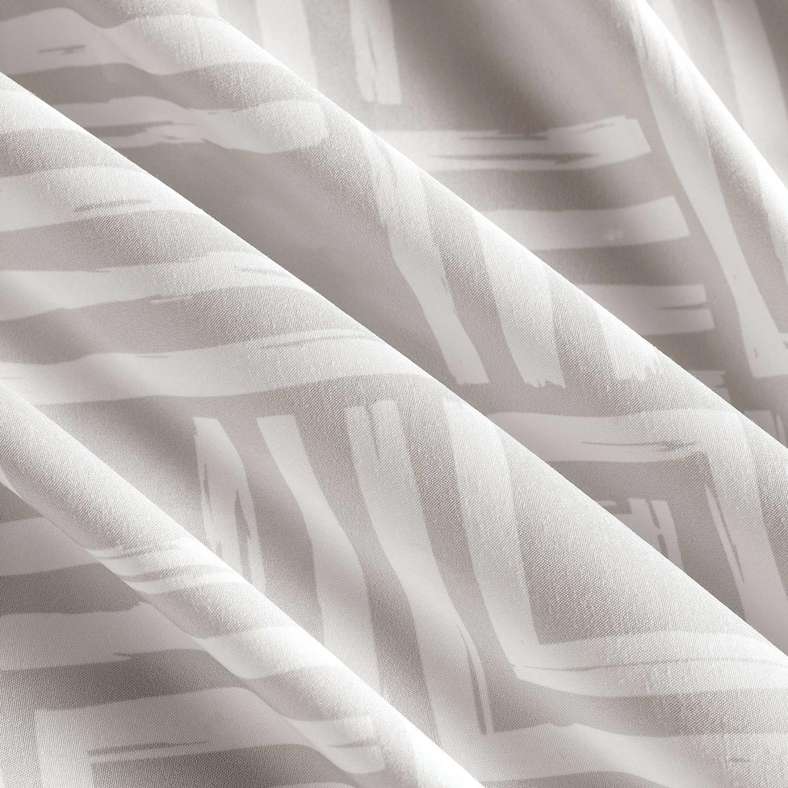 Pan Home ملاءة سرير مطبوعة هندسية بيج 90x200 سم - Image 3