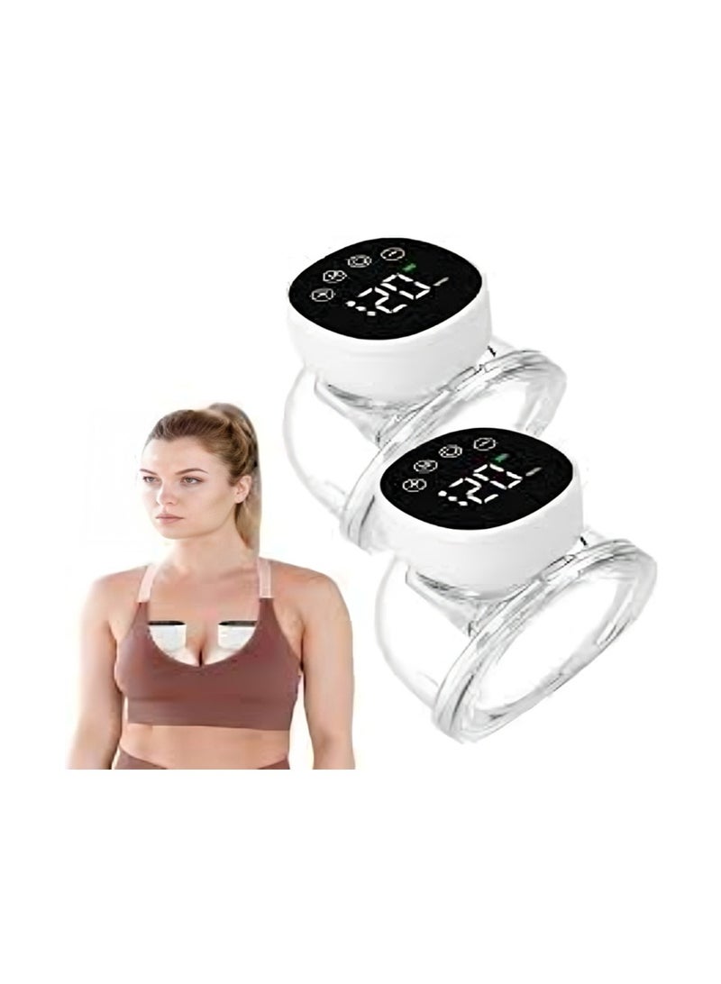 Relax Smart 2 Pieces Portable Wearable Electric Breast Pump With Anti-Reflux Design, Large Battery Capacity, 3 Modes And 9 Gears - Image 1