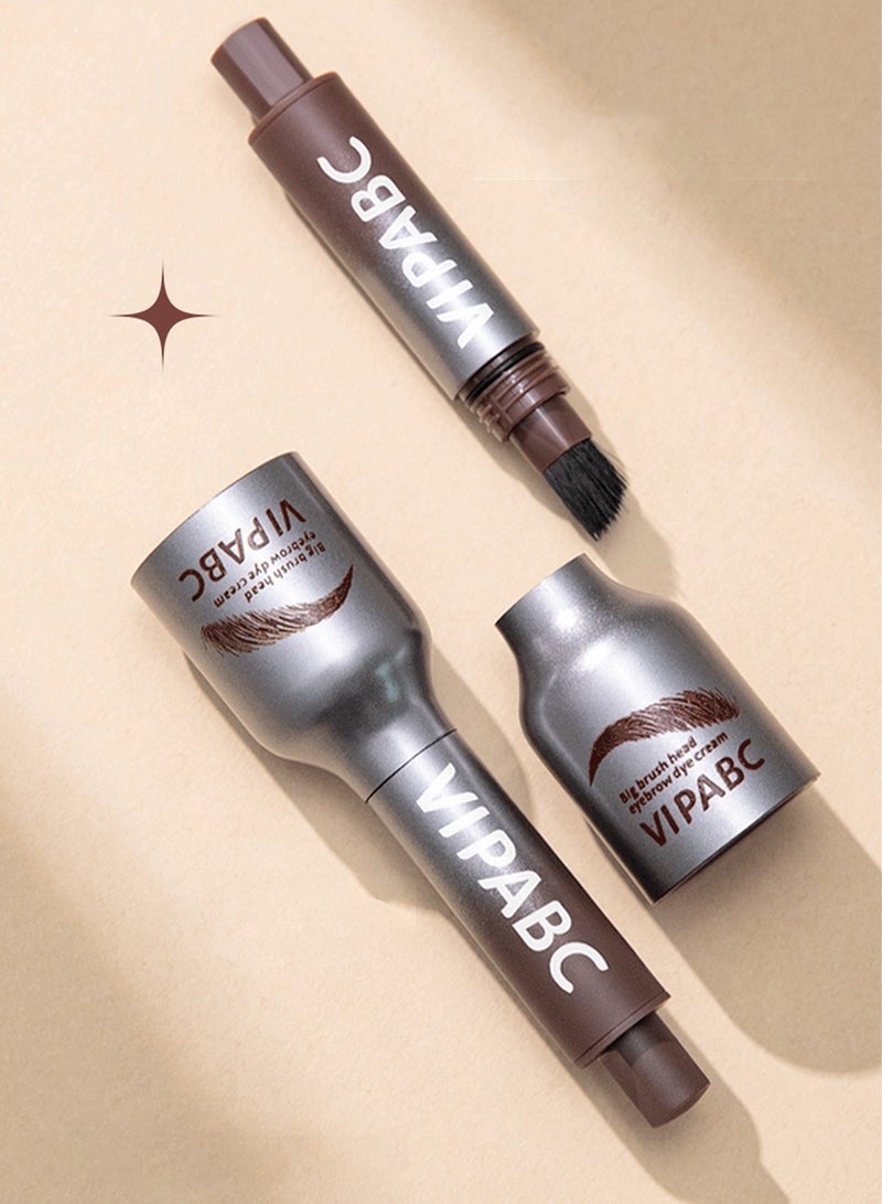 VIPABC Large Brush Eyebrow Cream 03# Dark Brown - Image 1