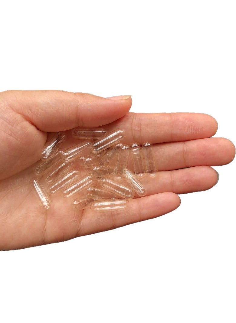 general 1000 PCS Capsules Express Empty Capsules Pure Pill Capsule DIY Powder Filling Clear Empty Vegetarian Capsules - Image 2