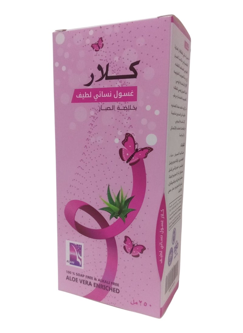 كلاري غسول نسائي لطيف للمناطق الحساسة بخلاصة الصبار 250مل  - Image 2