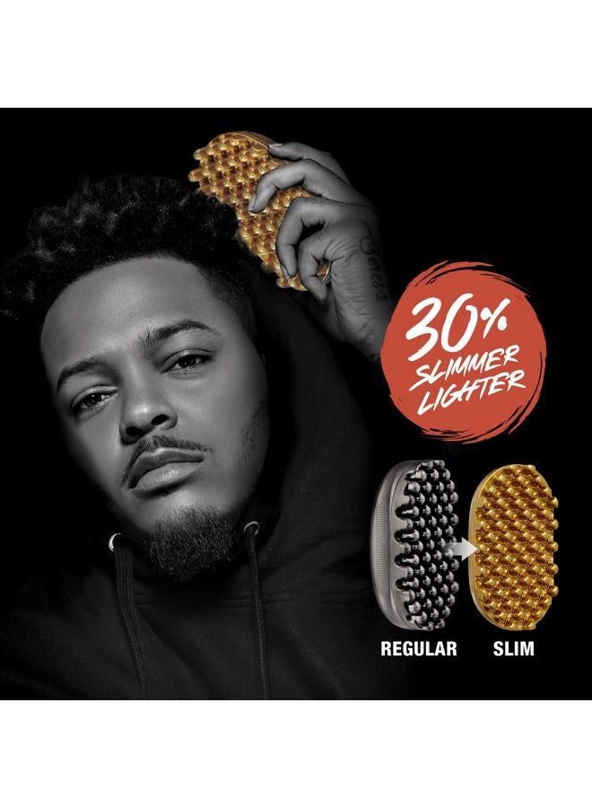 Red by Kiss Bow Wow X Twist King Luxury Twist Styler Washable and Durable Twist Brush for Afro Curl- Slim and Light (Gold) - Image 3