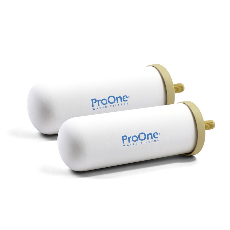 ProOne G-Series 7-Inch Gravity Filter Replacement 2-Pack - Universally Compatible with Gravity Water Filtration Systems - NSF/ANSI Certified to Reduce Lead, Microplastics, & Total PFAS (2-Pack) - Image 1