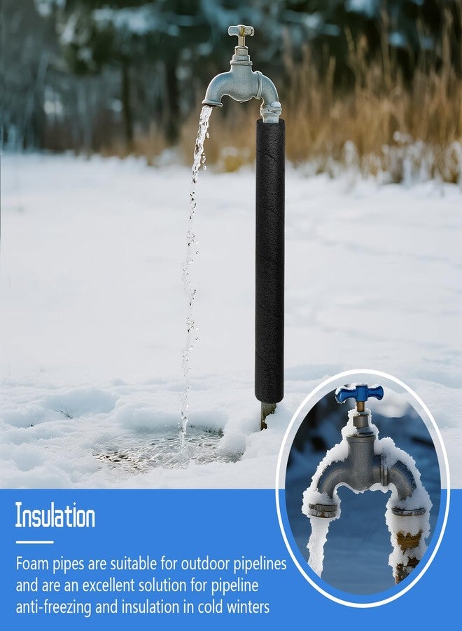 ATROPOS Foam Pipe Insulation Tubes, 10 Pack Spiral Foam Covers, 15.7Inch Cuttable Grip Wrap for Winter Pipe Insulation, Summer Anti-Scald Protection, Swimming Pool Rails, Stair Railings, Gym Equipment - Image 5