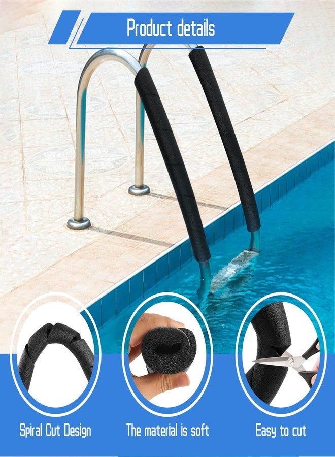 ATROPOS Foam Pipe Insulation Tubes, 10 Pack Spiral Foam Covers, 15.7Inch Cuttable Grip Wrap for Winter Pipe Insulation, Summer Anti-Scald Protection, Swimming Pool Rails, Stair Railings, Gym Equipment - Image 3