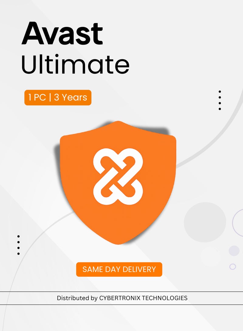Avast Ultimate | 1 PC for 3 Years | Digital License | SAME DAY DELIVERY