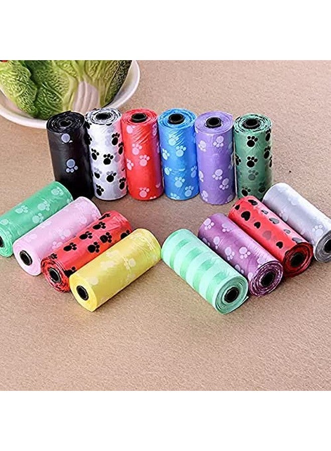 أكياس فضلات الحيوانات الأليفة سميكة للغاية وقوية ومقاومة للتسرب من البلاستيك لالتقاط النفايات القابلة للتحلل البيولوجي، 5 لفات في عبوة واحدة، أكياس فضلات الكلاب - متعددة الألوان (75 كيس فضلات) - Image 5