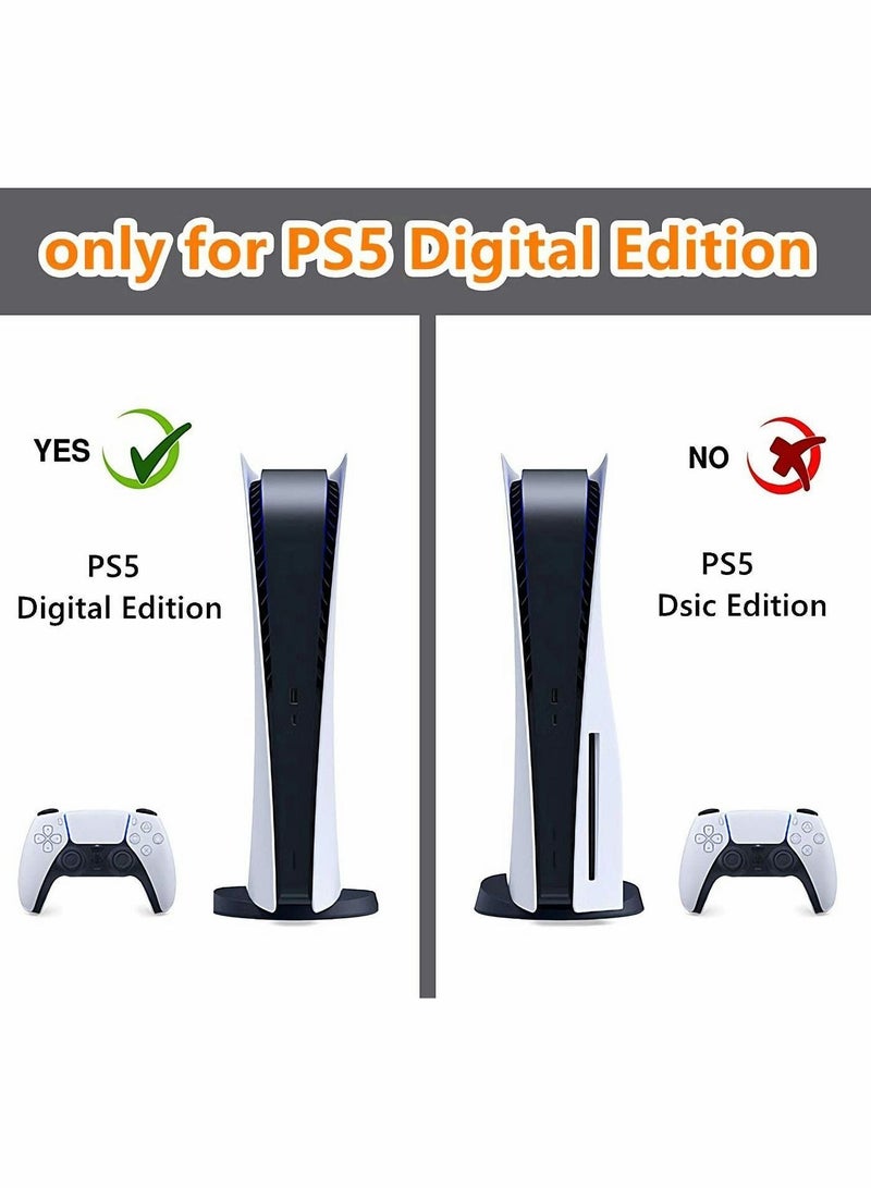 NIBEMINENT Skin for PlayStation 5 Digital Edition, Sticker PS5 Vinyl Decal Cover Playstation Controller  - Image 4