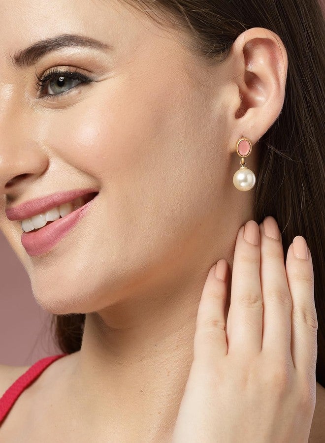 ADIVA Silver-Plated Classic American Diamond Western Drop Earrings Set for women, Traditional Stylish Jhumka for Girls Party, Wedding, Festive - Image 2