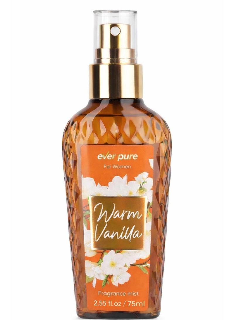 ever pure Fragrance Mist for Women Warm Vanilla 75ml - Image 1