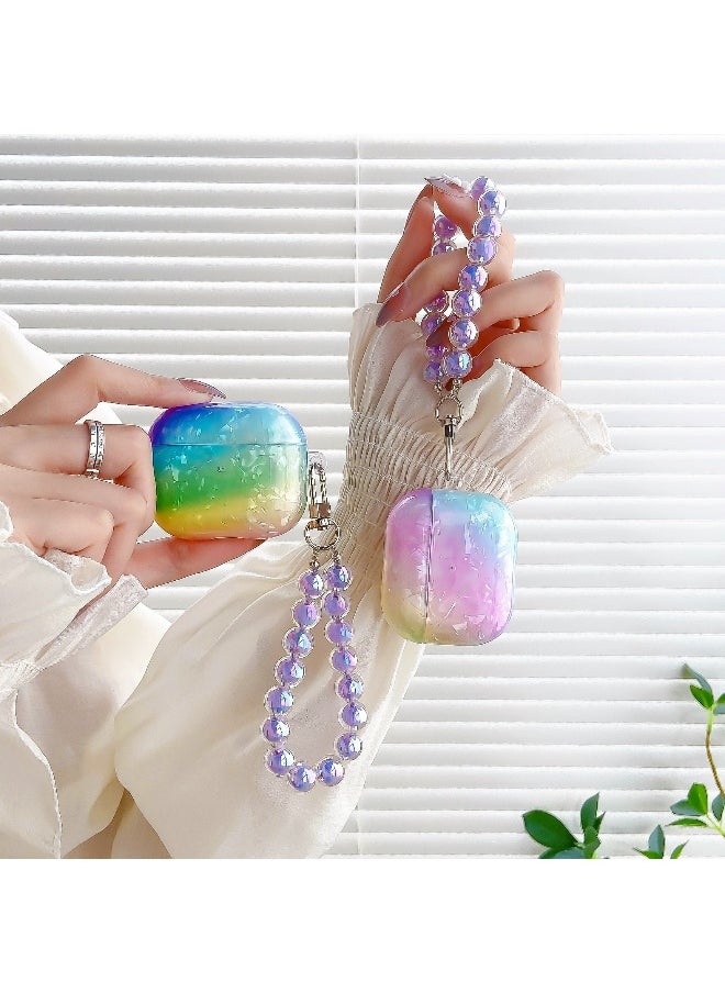Generic - Fashion Rainbow Shell Protective Case Cover for Apple AirPods Pro for Men Women - Image 1