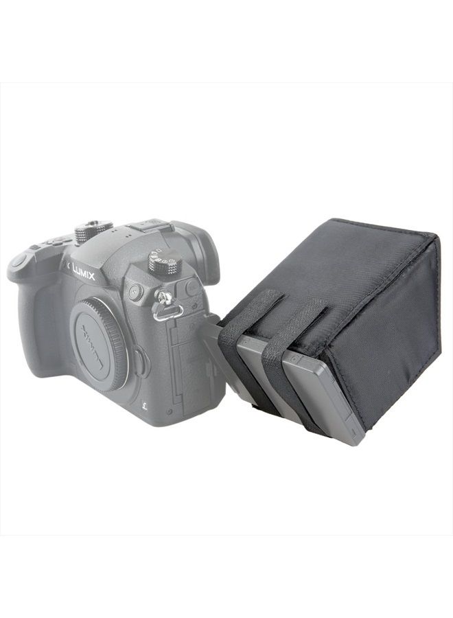 NICEYRIG Sun Shade for Panasonic Lumix G85/GH5/GH5s/GH4/GX8/G7, Foldable Camera Sunhood - 151 - Image 1