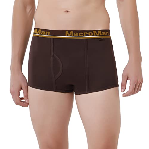 Macroman Men's Cotton Modern Standard Solid Trunks (RVBMMRTPLDP500_Assorted_95), 95 CM - Image 2