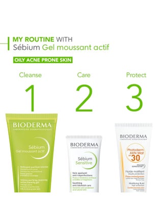 Sebium Gel Moussant Actif Intense Purifying Foaming Gel Oily To Acne-Prone Skin 200ml - view 5