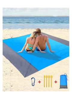 Sand Free Beach Mat Quick Drying Ripstop Nylon Compact Outdoor Blanket Best Proof Picnic for Travel Camping Hiking