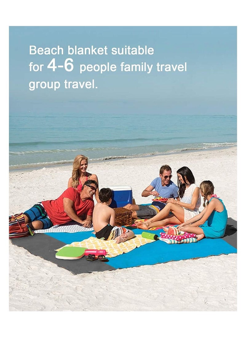 BLOOMING TIME - Sand Free Beach Mat Quick Drying Ripstop Nylon Compact Outdoor Blanket Best Proof Picnic for Travel Camping Hiking - Image 1