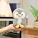 Ditucu PalmSized Penguin Stuffed Animals Cute Soft Plush Doll Small Plushies Toys Gifts for Kids Grey 6 inch - Image 2
