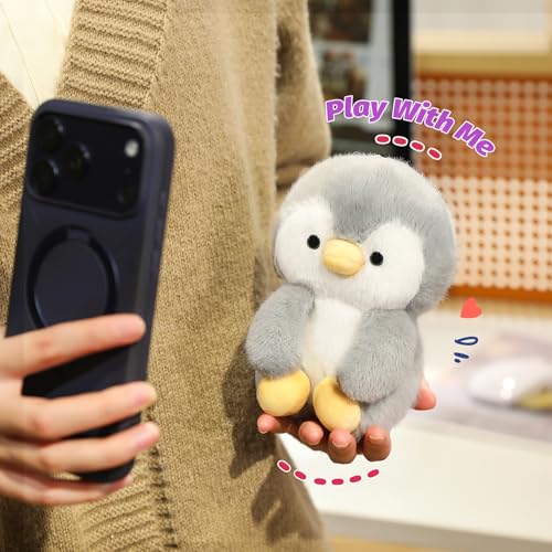 Ditucu PalmSized Penguin Stuffed Animals Cute Soft Plush Doll Small Plushies Toys Gifts for Kids Grey 6 inch - Image 5