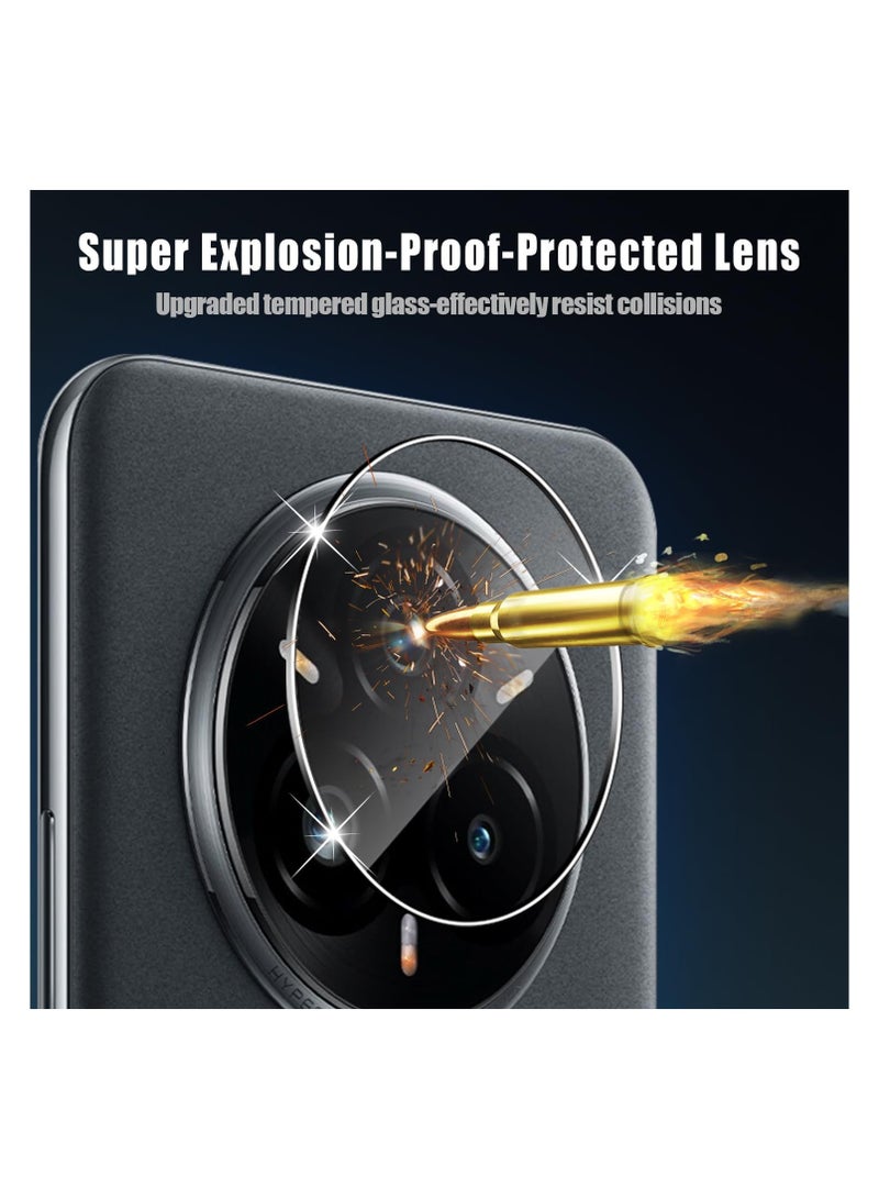 【2+2】 pieces Realme 14 Pro Plus 5G Tempered Glass Screen Protector and Camera Protector, Anti-scratch 9H Hardness Anti-bubble Tempered Glass Screen Protector - Image 5