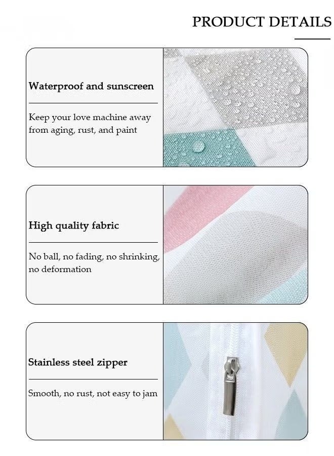 zoba Washing machine cover, PVEA fully automatic top-loading washing machine cover, top-loading dryer cover, sun-proof, waterproof and dustproof case with smooth zipper - Image 2