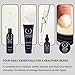 ZEUS Everyday Beard Kit for Men, Facial Hair Shampoo, Conditioner, Oil, Balm & Tin Gift Box, Premium Beard Care & Grooming Set (Made in USA) Vanilla Rum - Image 3