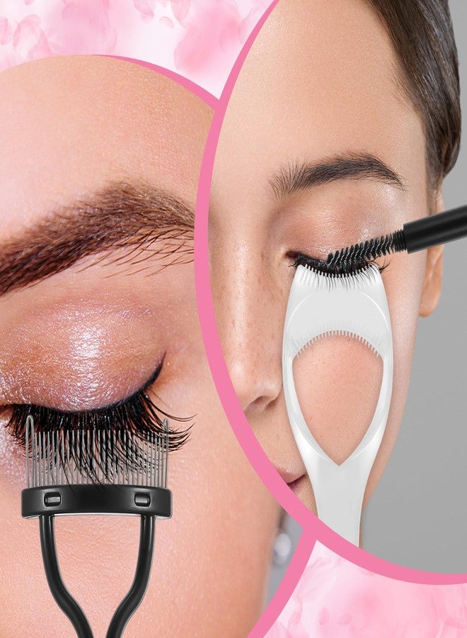 Elegaperma 4pcs Mascara Shield and Eyelash Separator Tool,Mascara Guard for Eyelashes and Comb,3 in 1 Reusable Mascaras Guard Applicator with Eyelash Comb for Natural Eye Makeup - Image 5