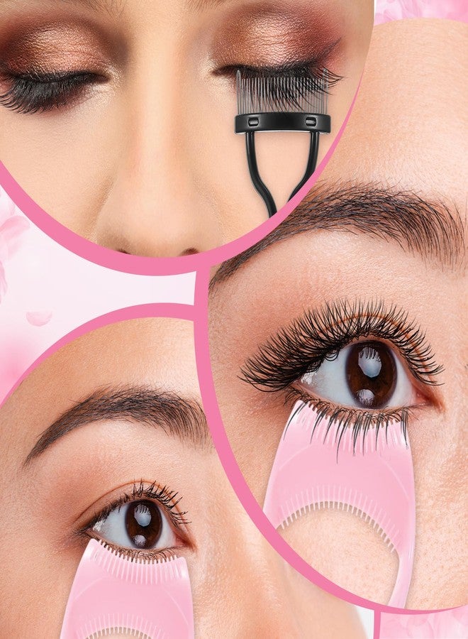 Elegaperma 4pcs Mascara Shield and Eyelash Separator Tool,Mascara Guard for Eyelashes and Comb,3 in 1 Reusable Mascaras Guard Applicator with Eyelash Comb for Natural Eye Makeup - Image 2