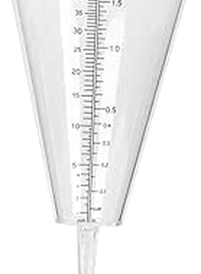 Green Rain Gauge Outdoor Cone Shaped Rainfall Meter Weather Resistant with Ground Spike - Image 1