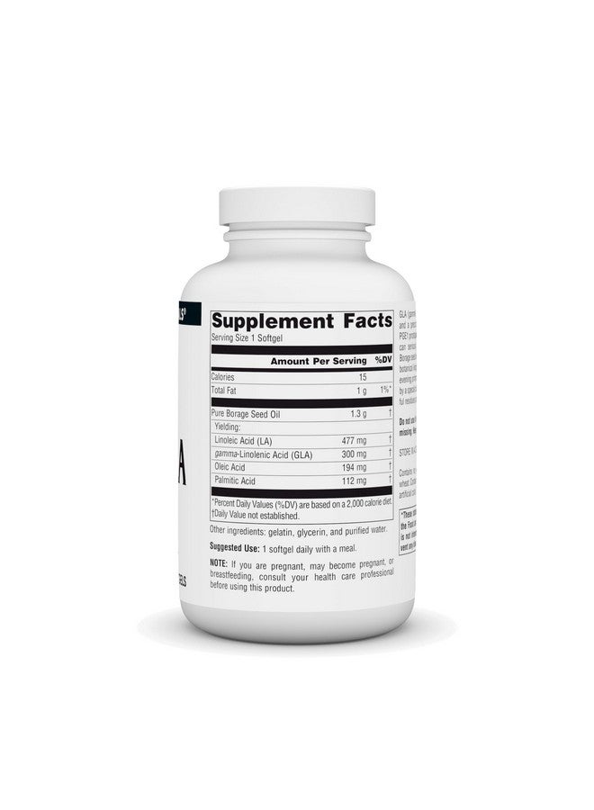 سورس ناتشورالز Source Naturals Mega-GLA 300 - زيت بذور لسان الثور الخالي من الهكسين - 120 كبسولة هلامية - Image 2