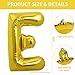 TONIFUL 40 Inch Large Gold Letter E Balloons Foil Mylar Big Balloons for 2026 New Year Eve Graduation Wedding Baby Shower Birthday Party Anniversary Supplies Decorations - Image 4