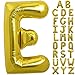 TONIFUL 40 Inch Large Gold Letter E Balloons Foil Mylar Big Balloons for 2026 New Year Eve Graduation Wedding Baby Shower Birthday Party Anniversary Supplies Decorations - Image 2