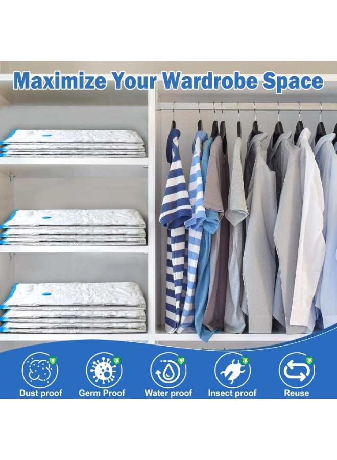 MOMENT 16 Pack Vacuum Storage Bags with Electric Pump, (4 Jumbo, 4 Large, 4 Medium, 4 Small, Bags) Space Saver Bag for Clothes, Mattress, Blanket, Duvets, Pillows, Comforters,Travel - Image 2