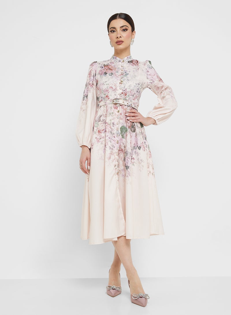 خزانة فستان بطبعة زهور - Image 4