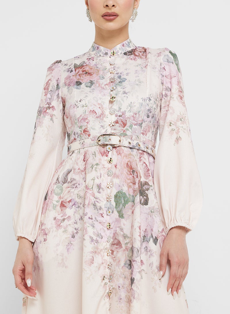 خزانة فستان بطبعة زهور - Image 3