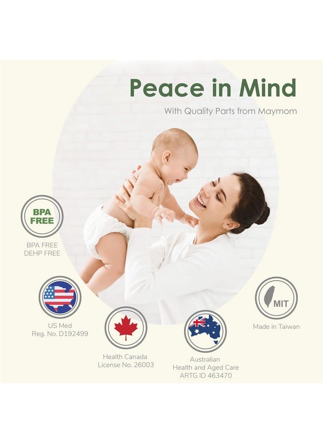 Maymom Maymom Bottle Thread Changer Compatible with Spectra 9 Plus Spectra S1 Spectra S2 Flange, Maymom Widemouth Flange, Avent Flange, Compatible with Lansinoh Bottle, Mam Bottle, Pigeon Bottle; 4pc/pk  - Image 2