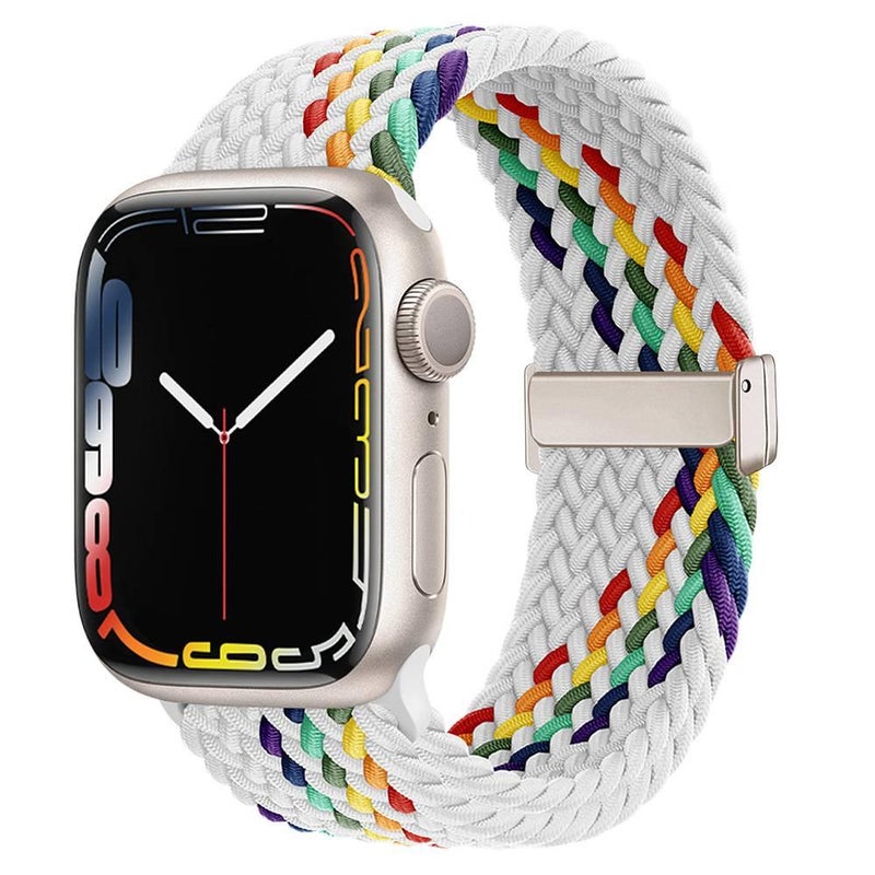 Adjustable Loop Strap Smartwatch Band Compatible with Apple Watch Ultra with Fit Replacement Strap for Daily Wear Black in Nylon - Image 4