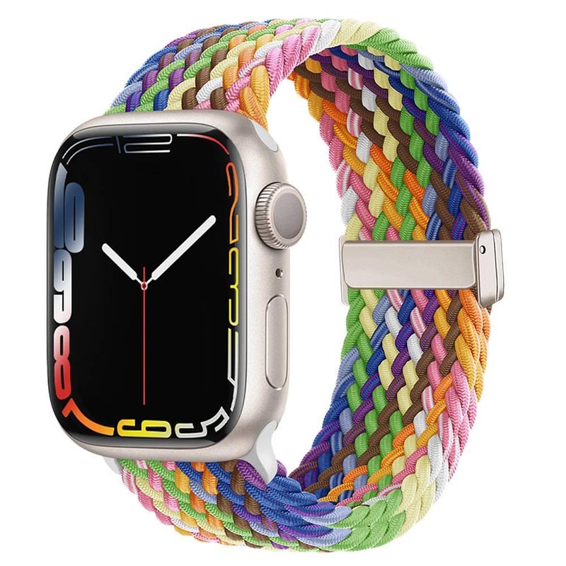 Adjustable Loop Strap Smartwatch Band Compatible with Apple Watch Ultra with Fit Replacement Strap for Daily Wear Black in Nylon - Image 1