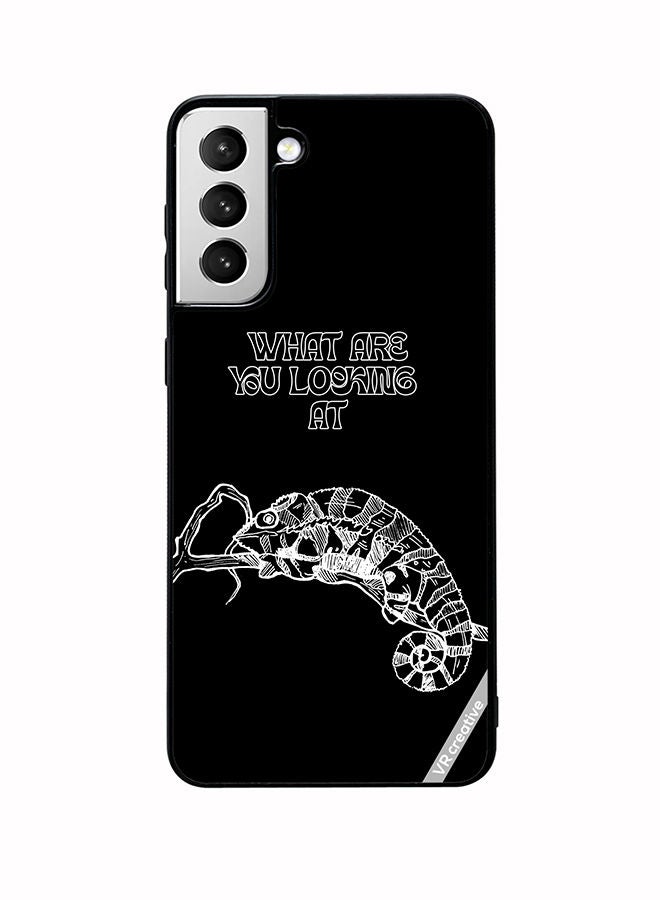 VR CREATIVE Protective Case Cover For Samsung Galaxy S22 Plus 5G Sleeping Chameleon Design Multicolour - Image 1