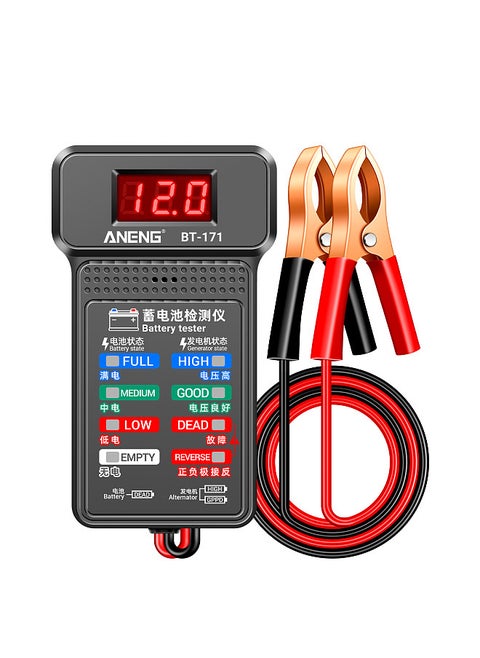 ANENG BT-171 12V Multifunctional Battery Testers Status-Indicator Auto Repair Industry Detection with LED Reverse Display Screen Electrician Tool
