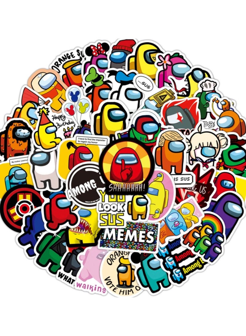 Among Us 50-Piece Among Us Cute Vinyl Waterproof Sticker