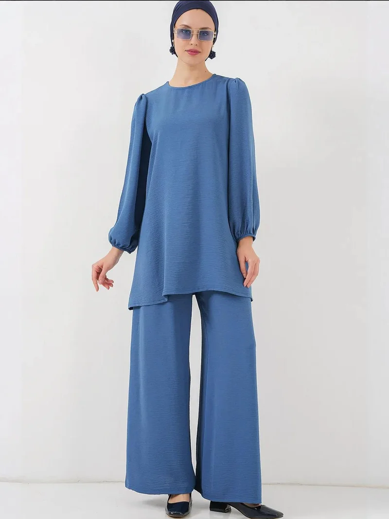 BIG DART BDART Tunic & Wide Leg Pants Two-Piece Coord Set