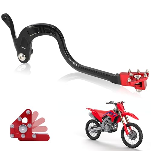 USTPO Motorcycle Rear Brake Pedal Foldable Foot Lever CNC for CRF125F CRF 125F 20142025 Dirt Pit Bike Red - Image 1